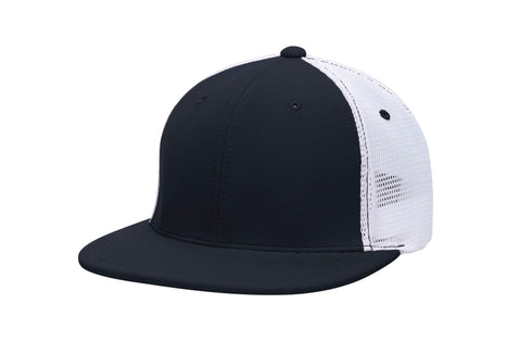 Pacific Headwear Premium M2 Performance Trucker Flexfit® Cap (ES341), Color 'NavyWhiteNavy'